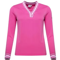 Cross Golf Nostalgia Damen Polo langarm rosa