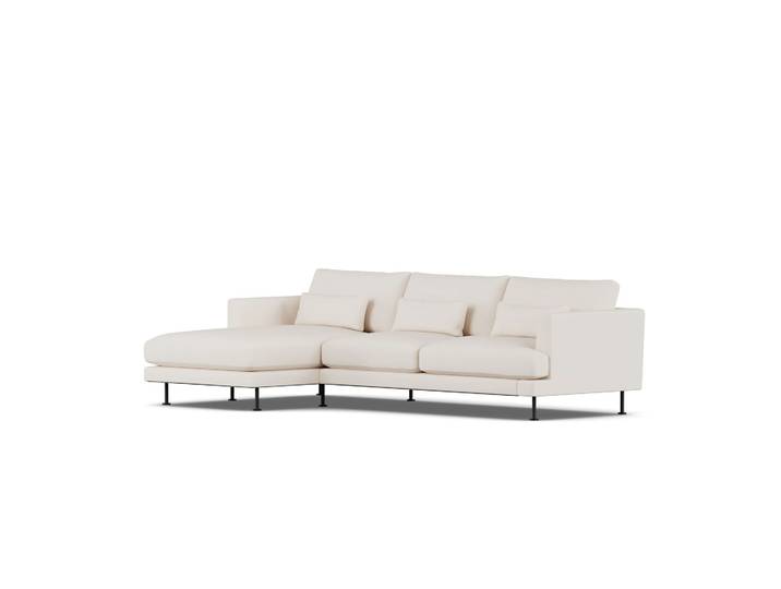 1898 Canapé Bredhult Caleido Beige 9600-acier noir, 2,5 places C2