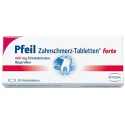Pfeil Zahnschmerz Filmtabletten forte 20 St
