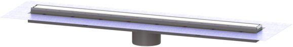 Kessel LINEARIS Comfort Duschrinnenaufsatz 48931M 1050 mm, mit Dichtmanschette