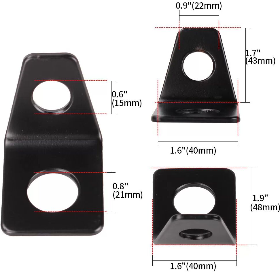 INF Clip de ceinture de sécurité - Support d'angle de 90 degrés