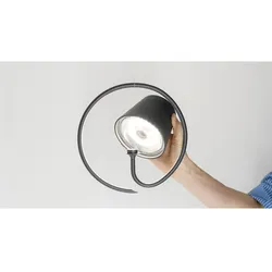 Zafferano LED Akku-Pendelleuchte POLDINA Außenleuchte, 2,2W 2200K/2700KK/3000K, 130-150lm, dunkelgrau ZAF-LD0686N3