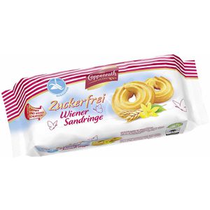 Coppenrath Kekse Wiener Sandringe, zuckerfrei, 200 g