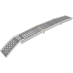 LAS Auffahrrampe 10607, 1 Stück, klappbar, 200cm Länge, aus Stahl, 250kg Tragkraft