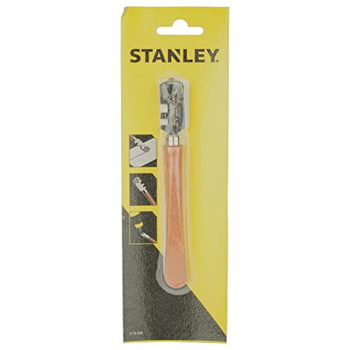 Stanley Traditional Glassnijder met 6 stalen wieltjes en houten handvat voor glasdikte 3 tot 10 mm