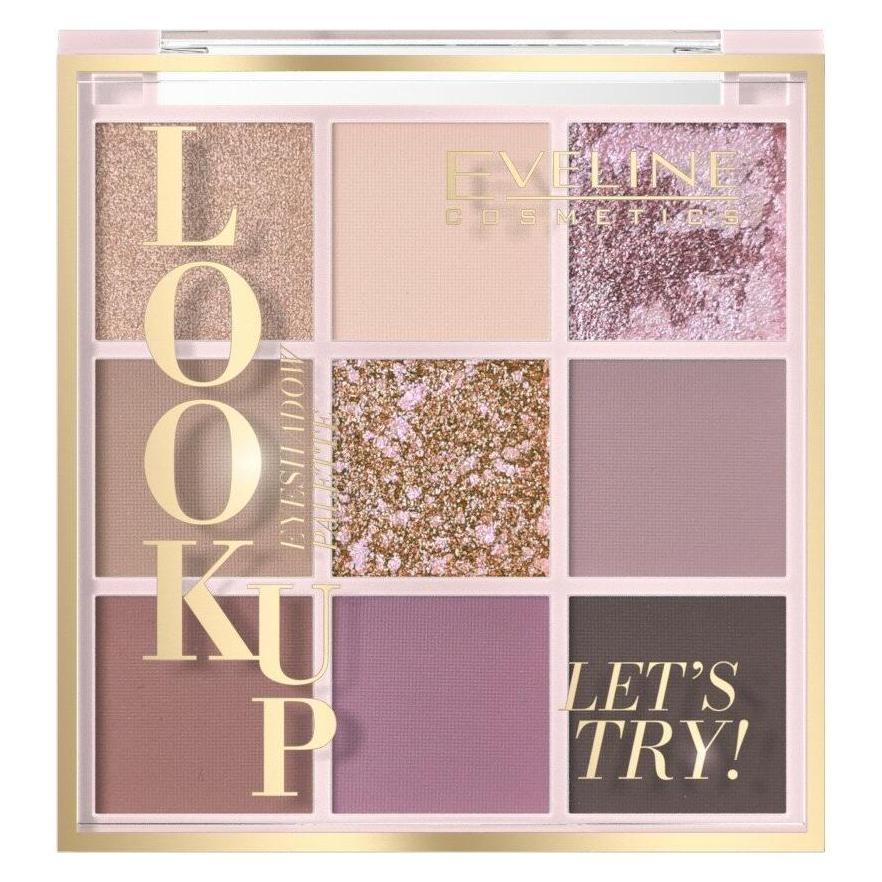 Eveline Look Up Let'S Try Palette Of 9 Eye Shadows 10.8G (Rosa und Beige) (5903416048473)