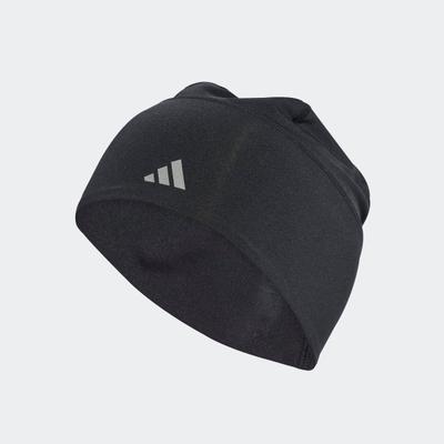 Beanie ADIDAS PERFORMANCE "CLIMACOOL BEANIE FITTED", Damen, schwarz (schwarz, reflective silber), Obermaterial: 84% Polyester, 16% Elasthan, Mützen Beanie, aus atmungsaktivem Garn, für Training und Outdoor-Workout