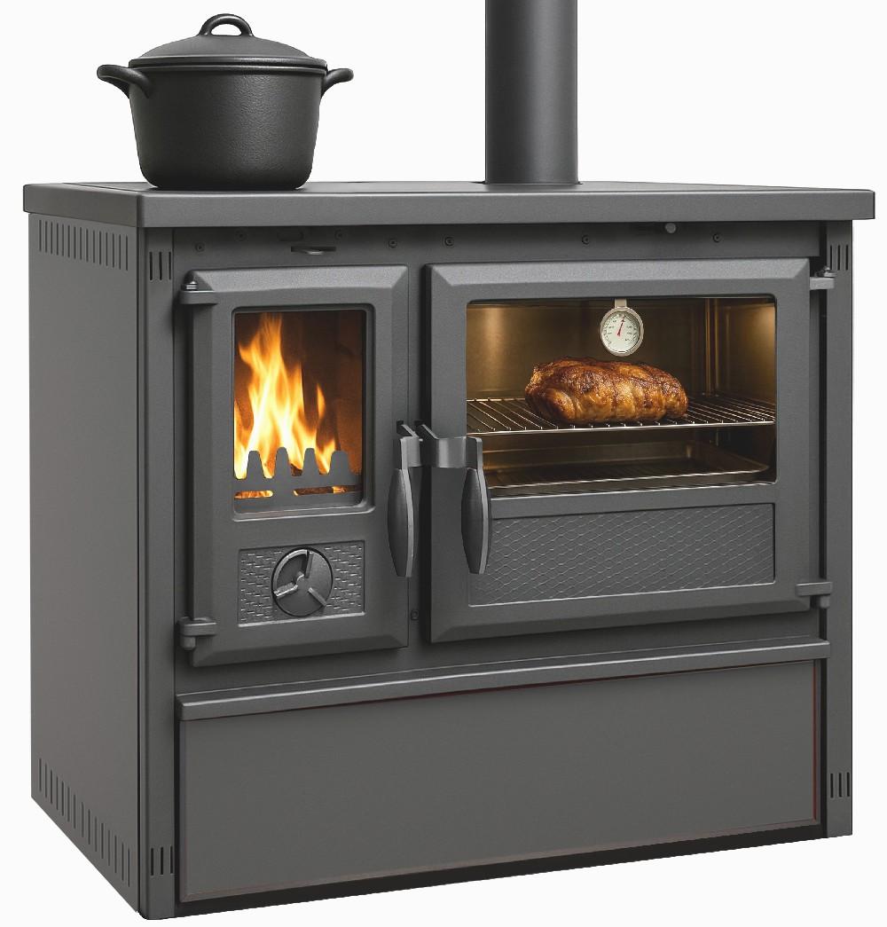 Küchenofen Holzherd Modell Forno - gussgrau - 6 kW