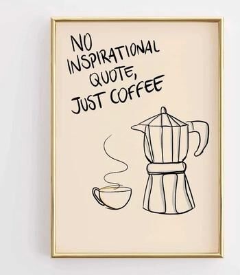 Uplift Treasures Funny Retro Kitchen Coffee Quote Canvas Wall Art 3 11.81 17.72 In Unframed