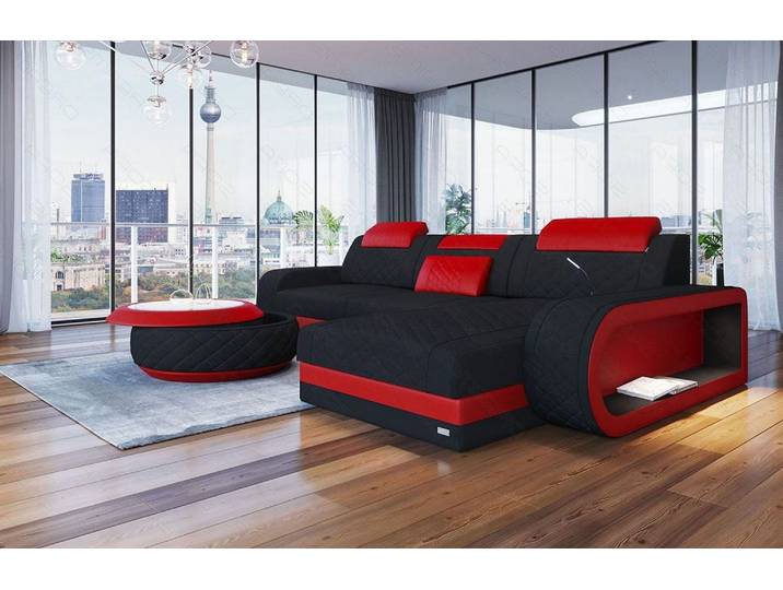 Stoff Ecksofa Berlin L-Form