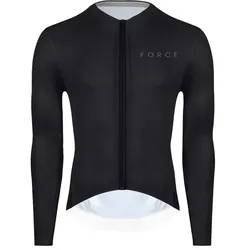 Force Plain Herrentrikot Langarm schwarz Gr. 3XL