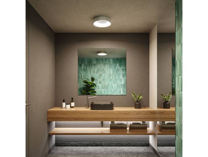 Casca HomeSpa LED-Deckenleuchte, IP44, weiß/Alu - Paulmann - Badezimmer - Modern - Metall - Bündig