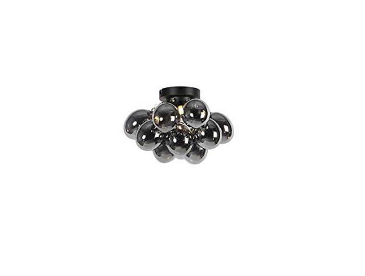 Qazqa led design plafondlamp zwart rond 30cm Uvas