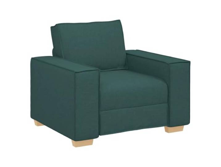 Todiikf Sofa Stuhl Dunkelgrün Polstersessel Einzelsofa 60 cm Stoff Komfortabler Einzelsessel für Wohnzimmer und Schlafzimmer mit breiten Armlehnen und robustem Holz-Metall-Gestell.