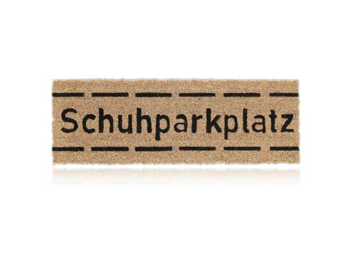 Relaxdays Kokos Fußmatte Schuhparkplatz schmal