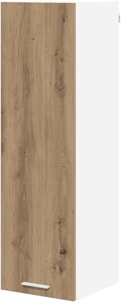 Moderne houten hangkast voor in de keuken, Artisan-eiken, B: 30 cm, D: 31 cm, H: 100 cm