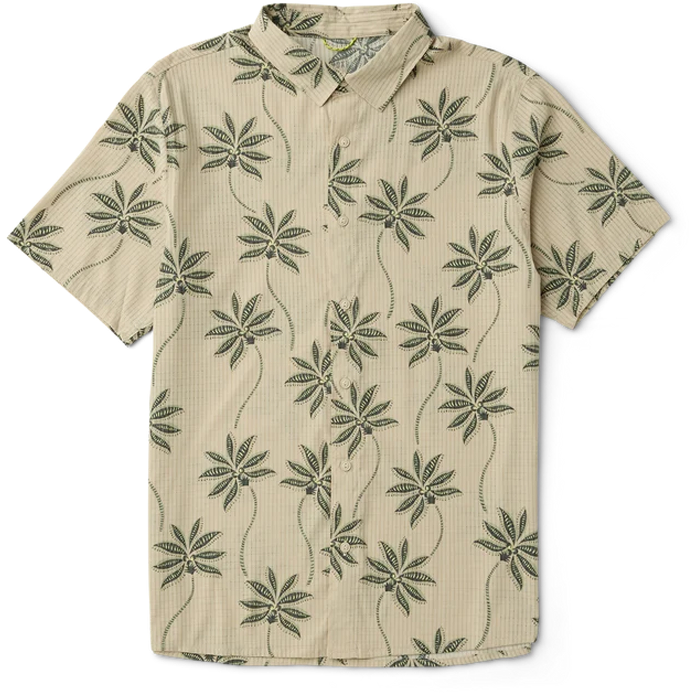Roark Bless Up Herren Hemden fossil print Größe M Lifestyle Hautfreundlich
