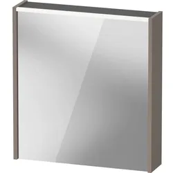 Duravit D-Code Spiegelschrank DC7105L43430000 650x700 mm, Basalt Matt, mit Beleuchtung und Steckdose