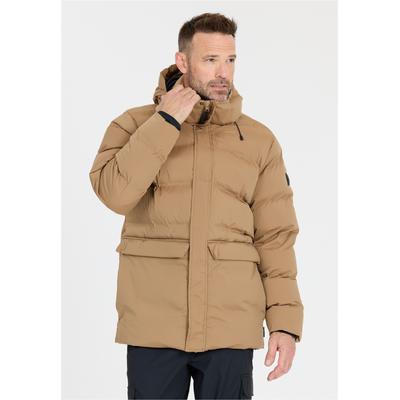Outdoorjacke WHISTLER "Creed", Herren, Gr. S, beige (karamell), 100% Polyester, kariert, normal, ohne Ausschnitt, Jacken Outdoorjacke, mit wasserabweisender TPU-Membran