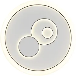 Globo, Deckenleuchte, Ruiz I LED Deckenleuchte 36W CCT Weiss Matt, Metall Memoryfunktion Ø49cm 48470 (2686 lm)