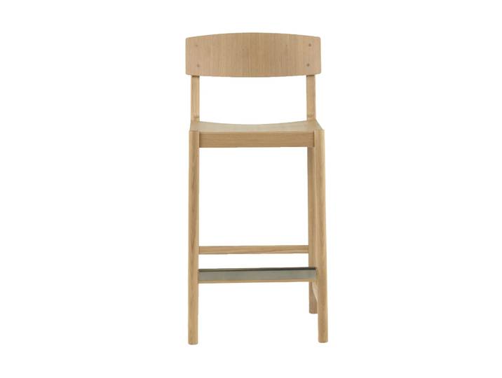Mavis Rod Barhocker 65 cm Weißpigmentierte, mattlackierte Eiche