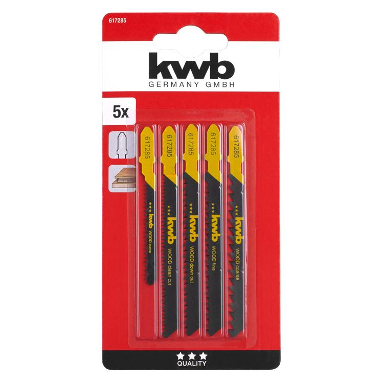 kwb 617285 Stichsägeblatt-Set für Holz 5 St. (617285)