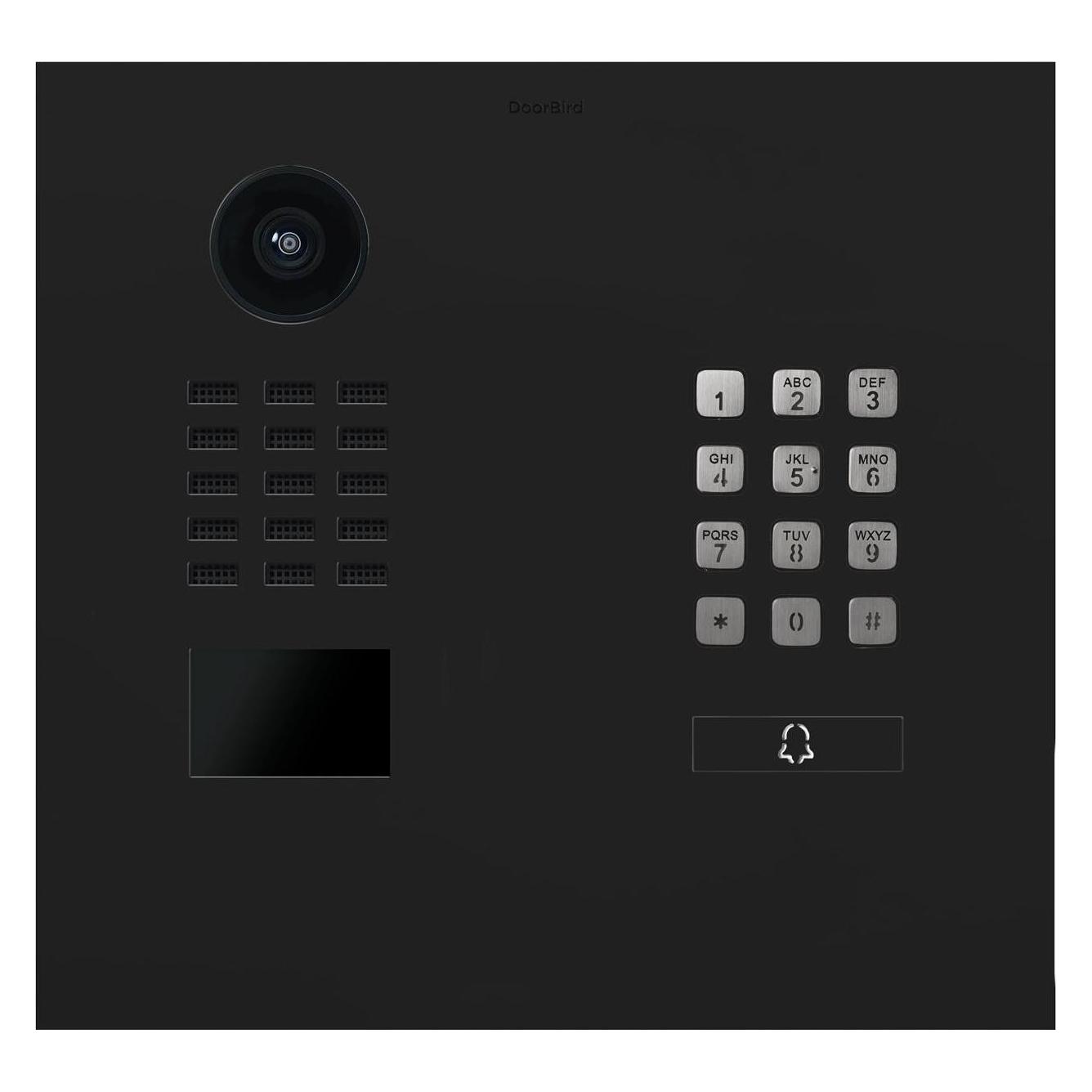 Doorbird D2201KH IP Video Türsprechanlage Graphitschwarz (Ethernet, RFID, WLAN) (4251489659579)