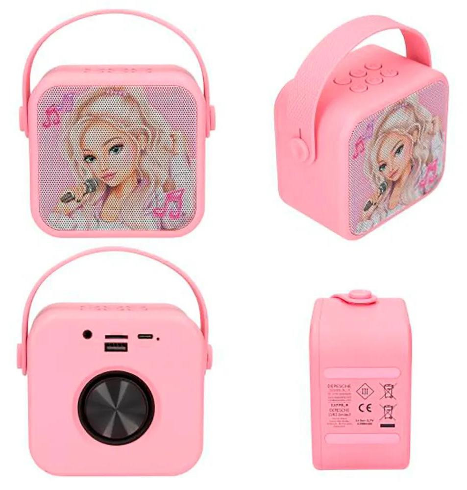 TOPModel Karaoke-set met microfoon, roze, 4 stemveranderingen en Bluetooth