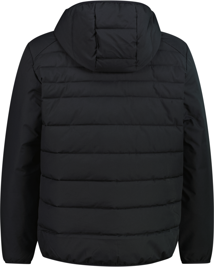 Steppjacke CMP "MAN JACKET SNAPS HOOD", Herren, Gr. 46, antracite, Obermaterial: 100% Polyester. Futter: 100% Polyester. Wattierung: 100% Polyester, Jacken Steppjacke, Clima Protect, Sorona Flock, wasserabweisend antracite 46