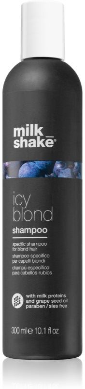 milk_shake® Icy Blond Shampoo Shampoo zum Neutralisieren von Gelbstich für blonde Haare 300 ml