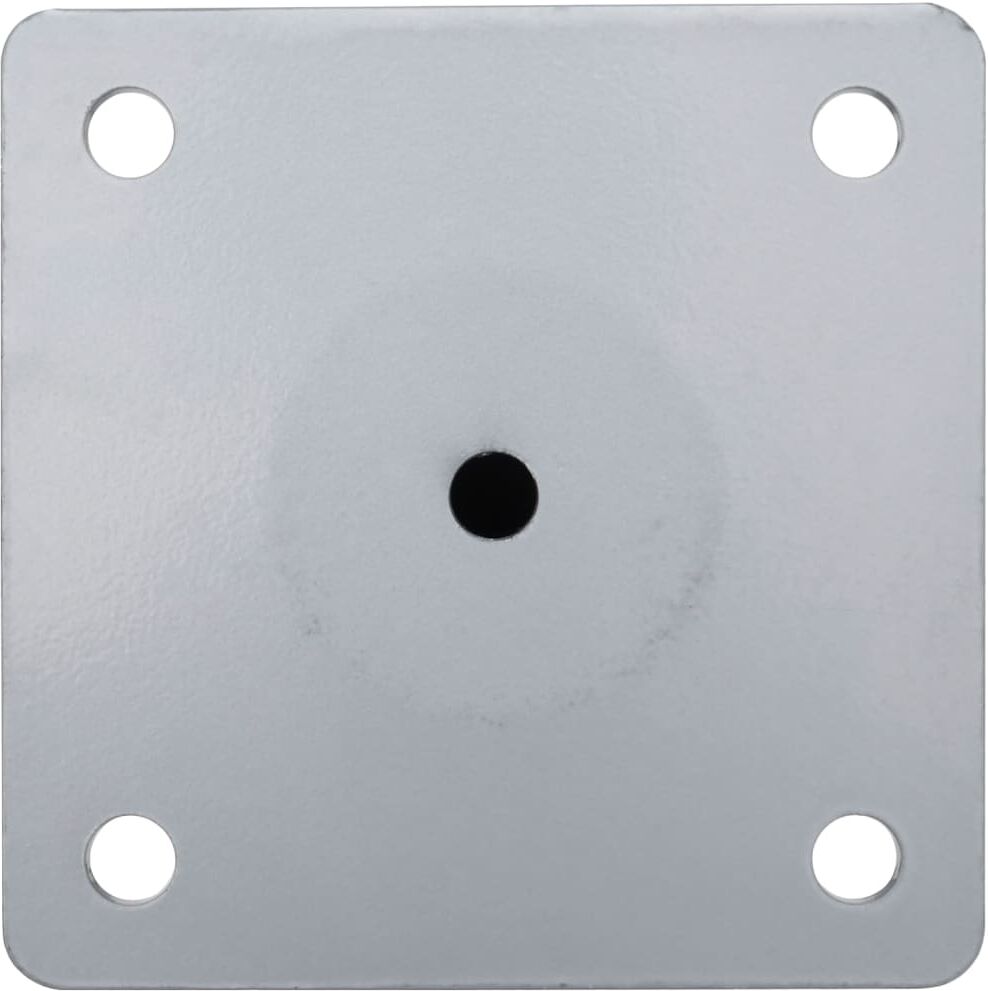 vidaXL Base de sombrilla para mástil Ø38/48 mm acero plateado Plateado
