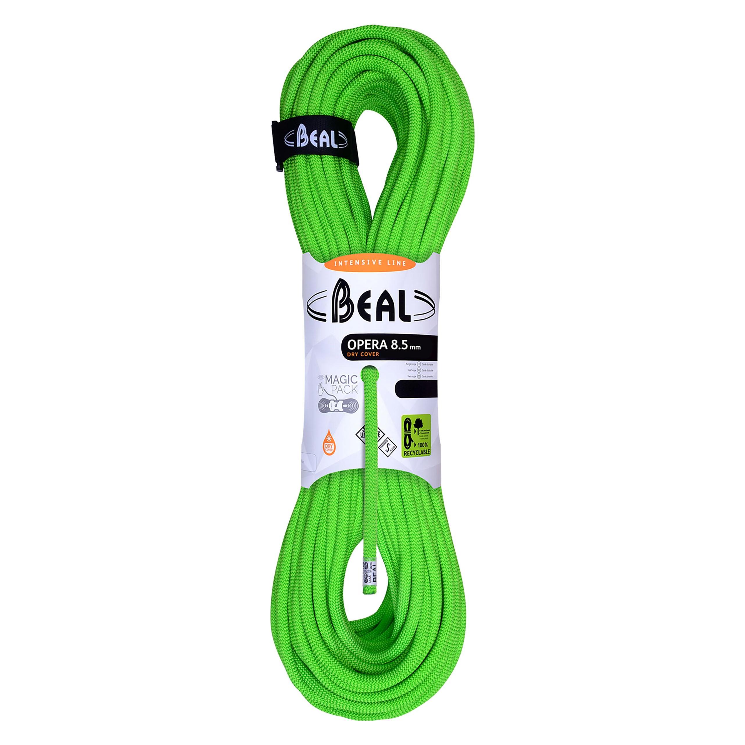 Beal Opera Dry Cover Unicore 8.5 Kletterseil (70 m) (BC085O.70.G-GRÜN-70m)