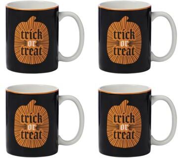 Oneida Vintro Halloween Mugs, Set of 4