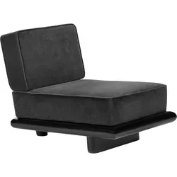 Ono Einsitzer Sofa 95 cm, schwarz, Tulpenholz