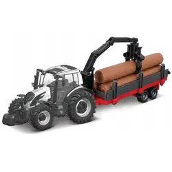 Bburago Diecast 1:43 Farmaland Valtra N174 with accessories Ages 3+ 18-31704