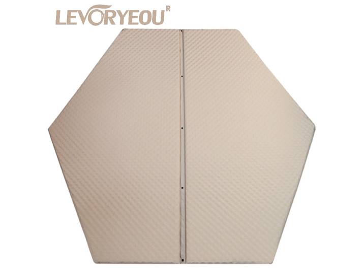 Matelas gonflable automatique hexagonal, lit gonflable en coton élastique épaissi, camping sur le terrain