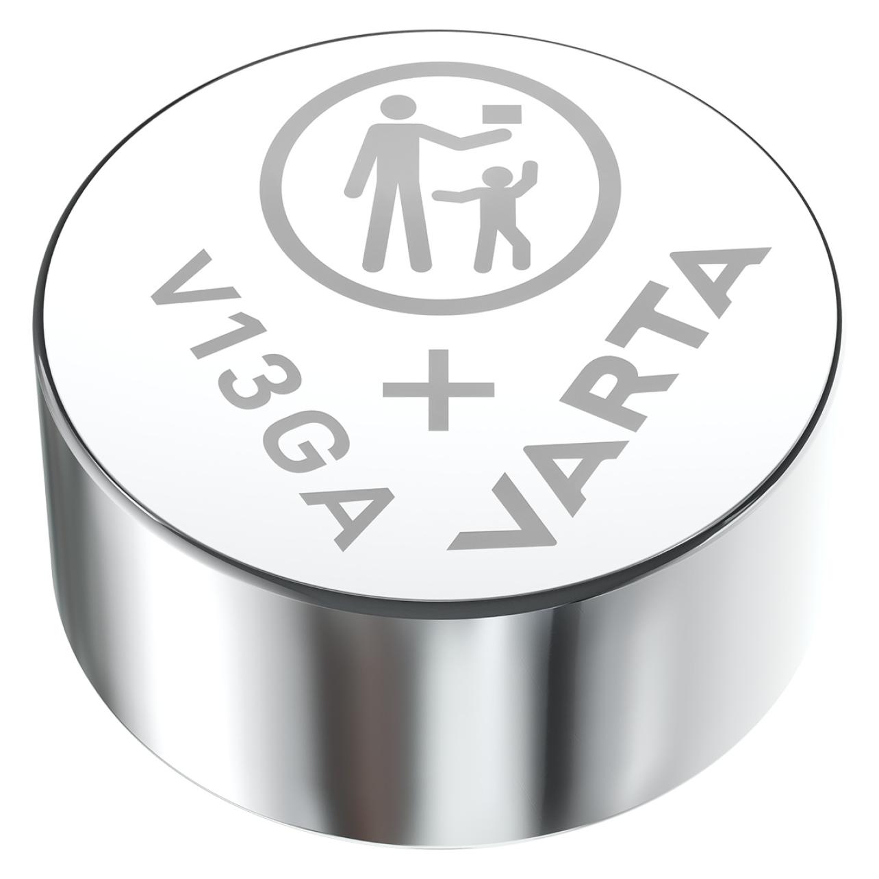 Varta UNI Knopfbatterie für Xiaomi Redmi Note 8T Skjermbeskytter 9H herdet glass (1 Stk., LR44, 138 mAh) (04276 101 401)