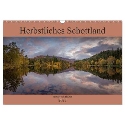 Herbstliches Schottland (Wandkalender 2027 DIN A3 quer), CALVENDO Monatskalender