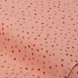 Reiner Baumwoll-Jersey Herzen "Jola", blush-color