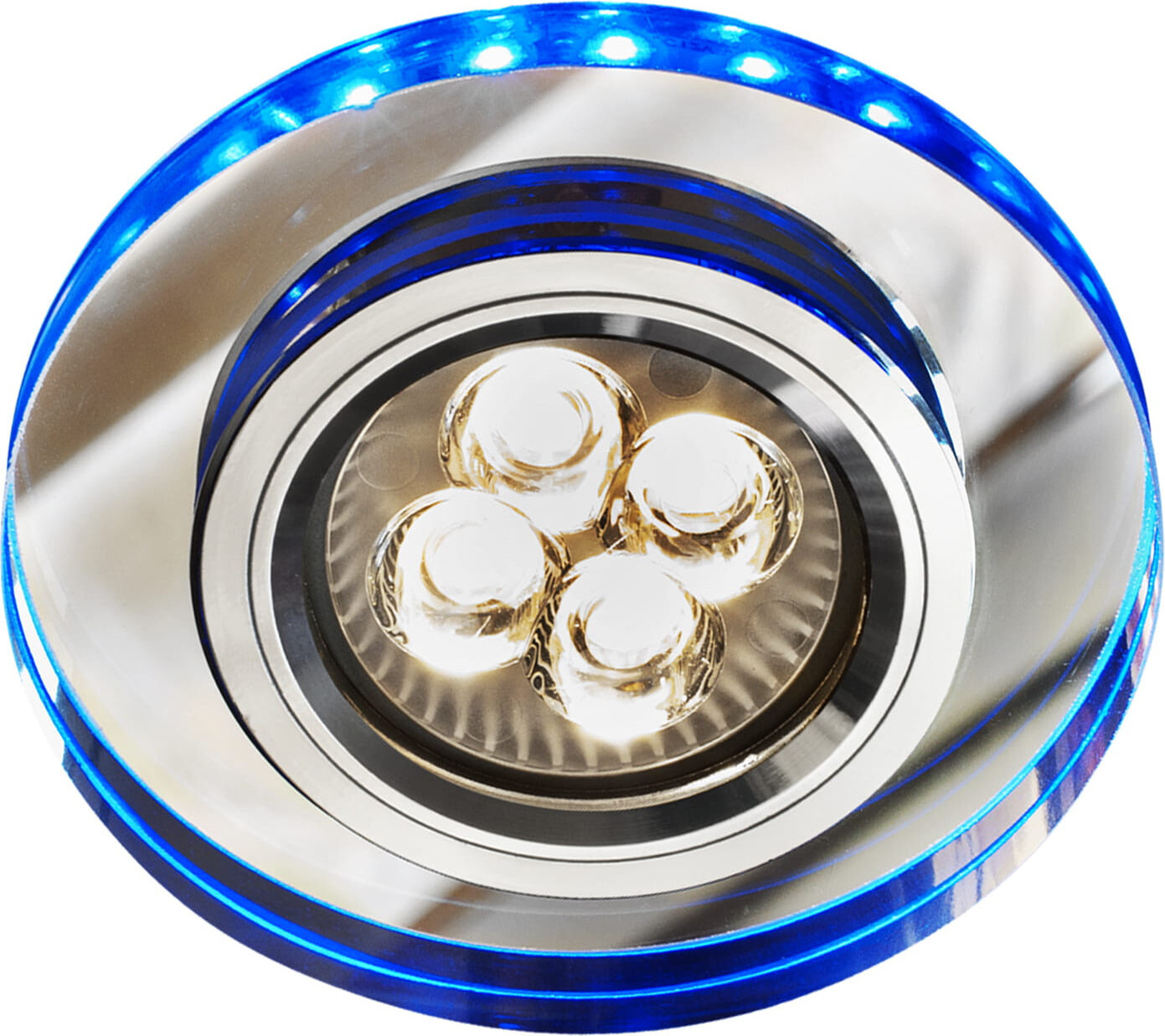 Candellux Lighting CENTRALIA LED inbouwspot voor tuin, rond, blauw licht, 1xGU10