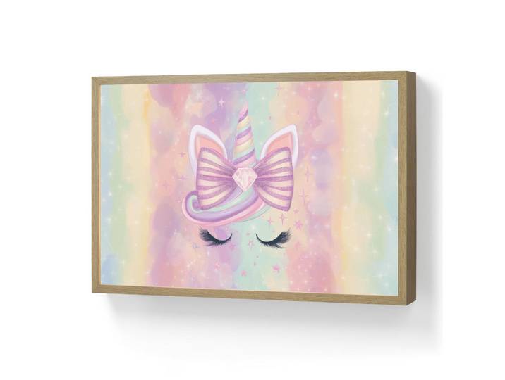 OnlyWow Wandleuchte MIT Akku Einhorn - Glitzer - Regenbogen - Pastell 60x40 cm, Hellrosa, Rechteckig, LED integrated, 60x40x8 cm, Lampen & Leuchten, Innenbeleuchtung, Wandleuchten