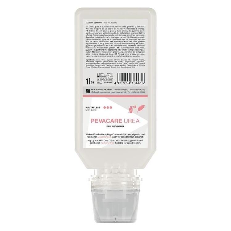 Pevacare Hautpflegecreme UREA 1 l unparfümiert Softflasche PAUL VOORMANN (1000 ml) (19701)