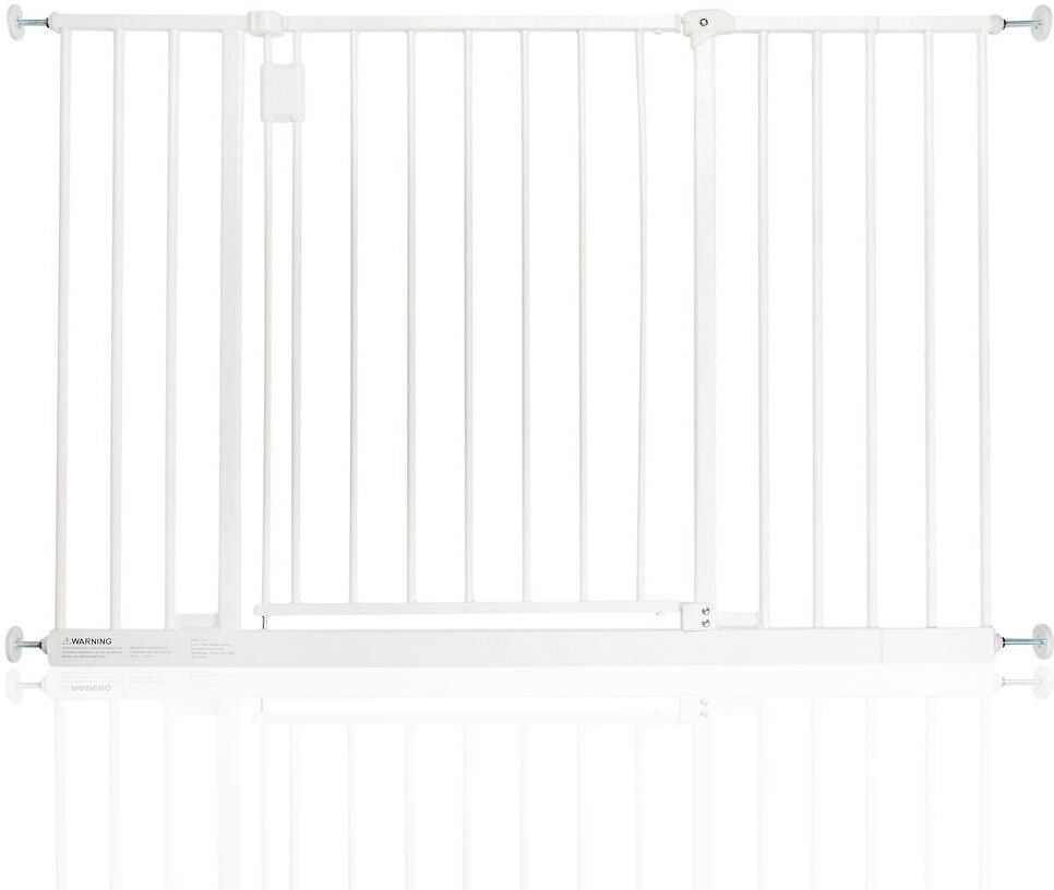 Latitude Run Atso Metal Pressure Mounted Pet Gate White 109-115 cm