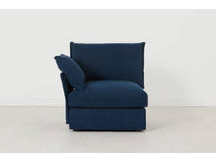 Linke Armlehne für modulares Sofa Model 06, Atlantikblau
