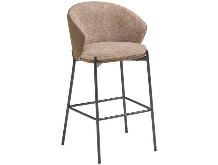 Mid.you Barhocker, Braun, Metall, Rundrohr, 53.5x101x54 cm, Bsci, Esszimmer, Barmöbel, Barhocker