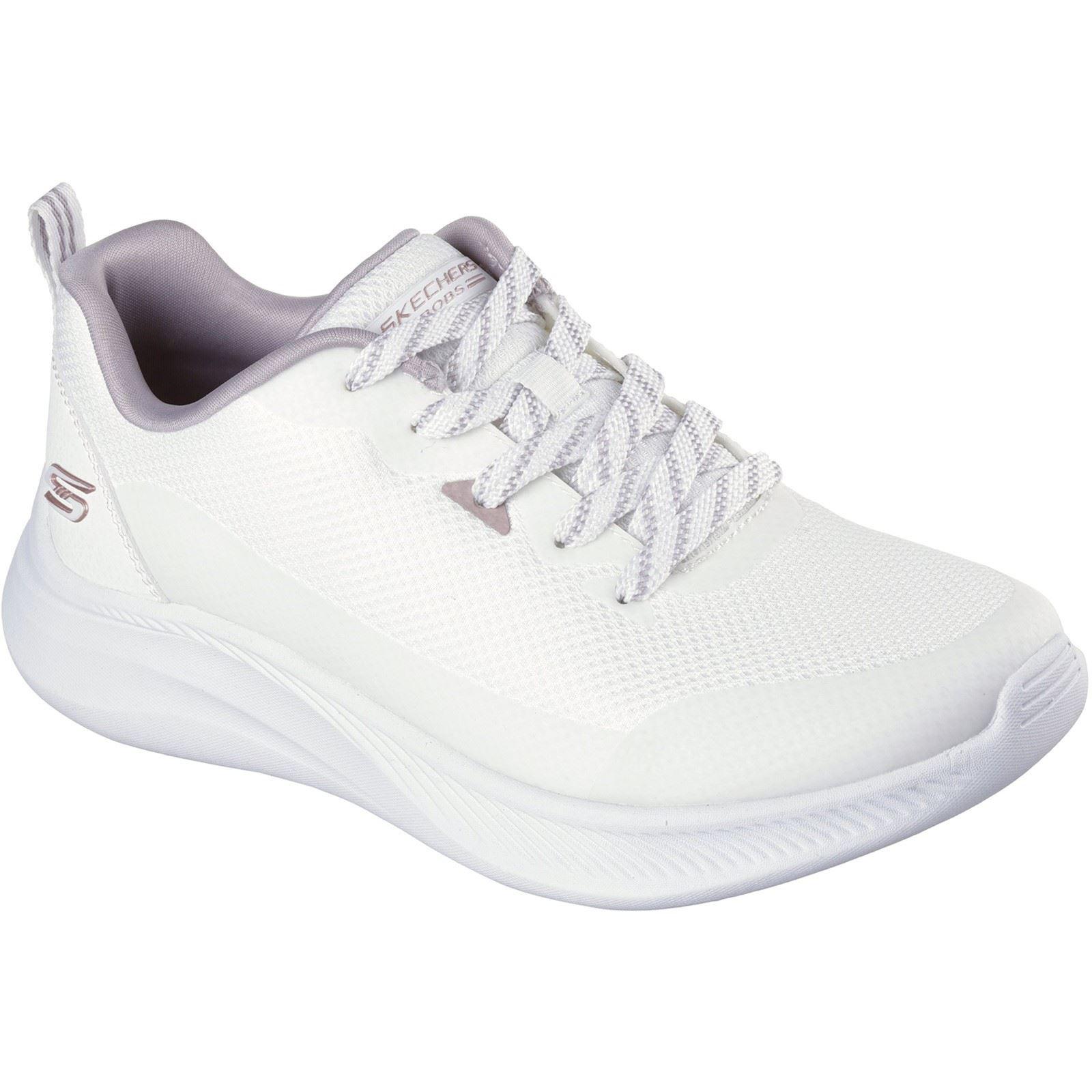 Skechers BOBS Moda Flex Textil Damen Weiße Sneakers