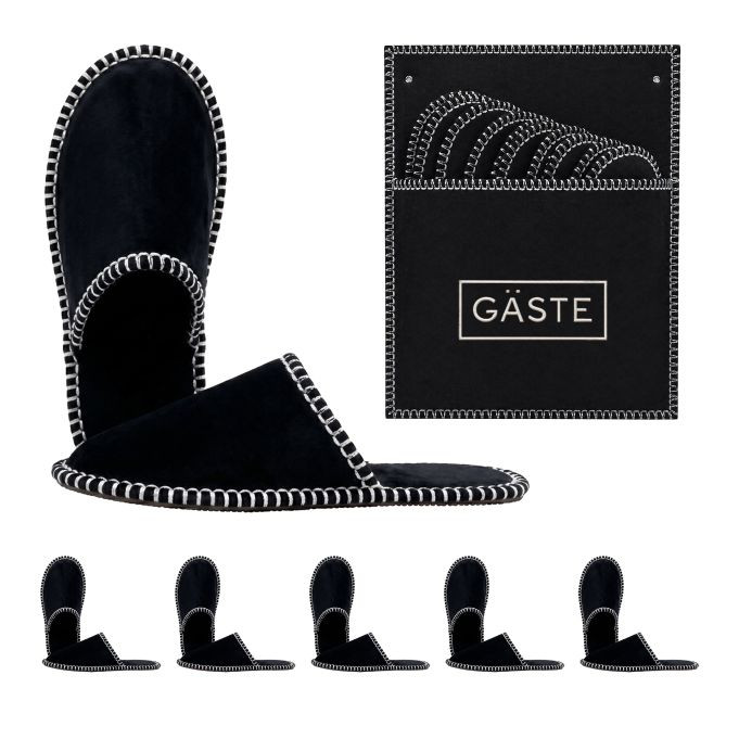 Relaxdays gastenpantoffels, 6 paar