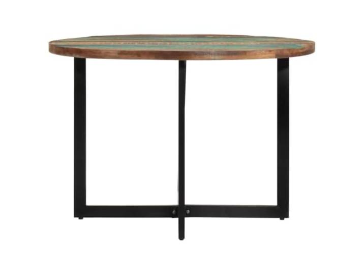 GPUTYGHN Esstisch 110x75 cm Altholz Massivholz Recyceltes Massivholz, Teak, Mango, Kiefer, Buche, Eisengestell, Pulverbeschichtung, handgefertigt, Unikat