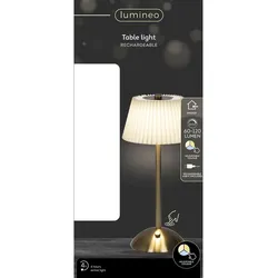 Lumineo LED Tischlampe - beige