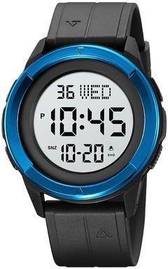 Everyday Crate SKMEI 2047 Mens Waterproof Sports Digital Wrist Watch Multifunctional Watch blue+white